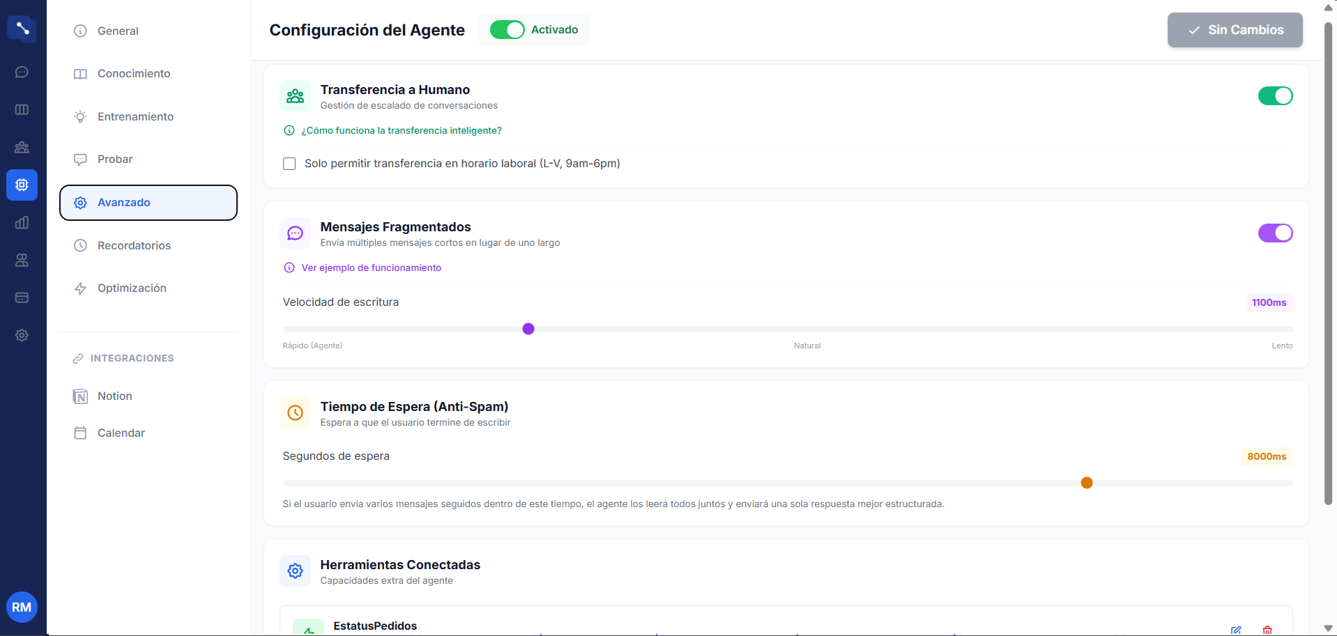 Control Granular Avanzado